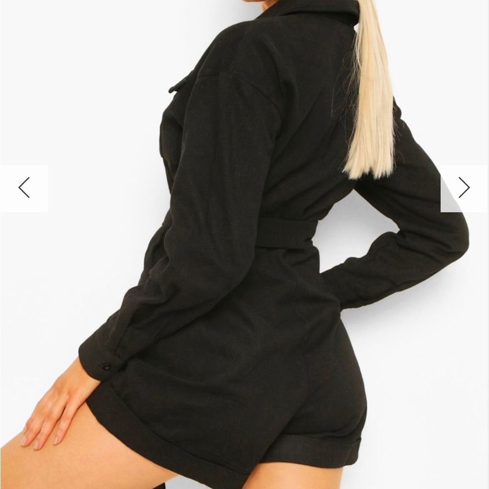 Denim Twill Utility Playsuit WHITE Color Size 12